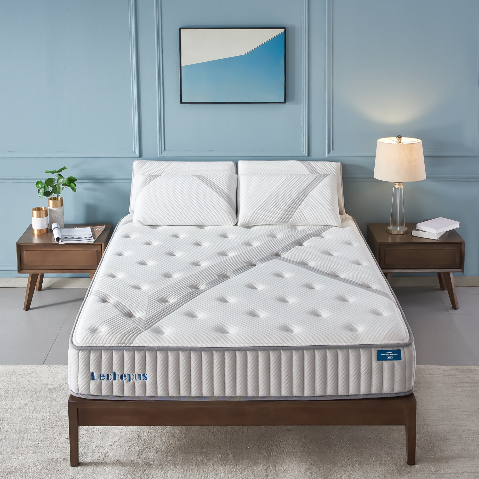 Memory Foam Mattress 12 inch King Size with Breathable Soft Fabric Cover