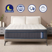 Load image into Gallery viewer, Lechepus 14 Inch Cooling-Gel Memory Foam and Individually Pocket Innerspring Hybrid Mattress, Plush Queen Size Mattress in Box, CertiPUR-US Certified,Support & Pressure Relief