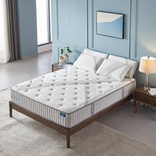 Load image into Gallery viewer, Lechepus 10 Inch Premium Hybrid Foam Mattress Bed in a Box ,Pocket Innersprings with Memory Foam for Motion Isolation ,Breathable Soft Fabric Cover Mattress Medium Firm,10-Years Support