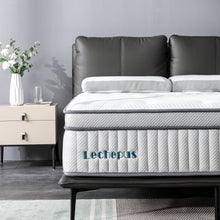 Load image into Gallery viewer, Lechepus 14 Inch Hybrid Memory Foam Mattress with Individual Pocket Spring Bed in a Box,Plush Breathable Comfortable Mattress for Cool Sleep & Back Pain Relief,CertiPUR-US Certified