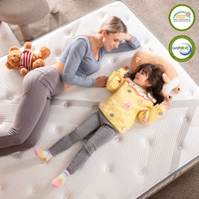 Load image into Gallery viewer, Lechepus 10 Inch Premium Hybrid Foam Mattress Bed in a Box ,Pocket Innersprings with Memory Foam for Motion Isolation ,Breathable Soft Fabric Cover Mattress Medium Firm,10-Years Support