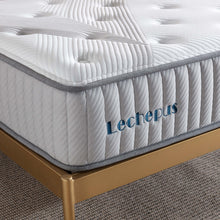 Load image into Gallery viewer, Lechepus 10 Inch Premium Hybrid Foam Mattress Bed in a Box ,Pocket Innersprings with Memory Foam for Motion Isolation ,Breathable Soft Fabric Cover Mattress Medium Firm,10-Years Support
